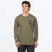 FXR Mens Victory Premium Longsleeve - Army/Black, front view