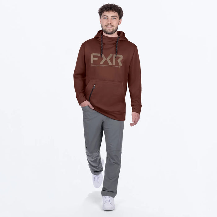FXR Mens Hydrogen Tech Pullover Hoodie - Dark Cedar/Stone, view 3