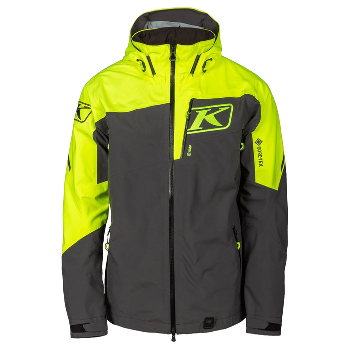 Klim Mens Storm Jacket - Non-Current - Asphalt - Hi-Vis, front view