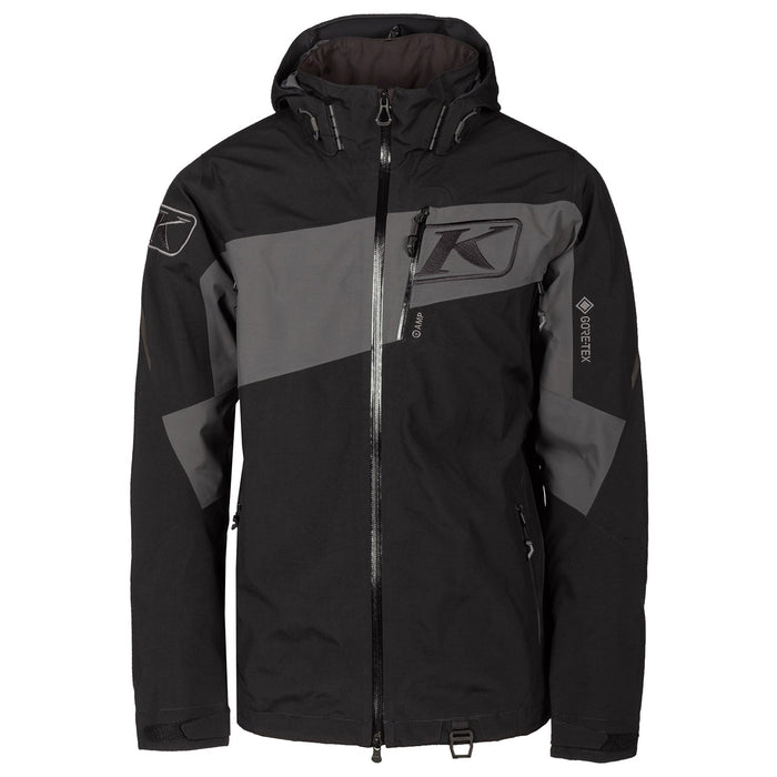Klim Mens Storm Jacket - Black - Asphalt, front view