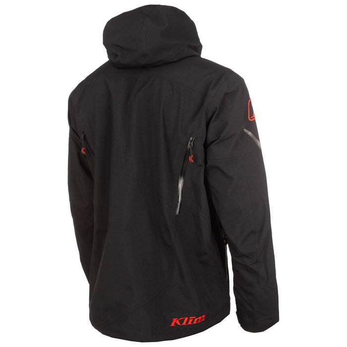 Klim Mens Storm Jacket - Non-Current - Black - Fiery Red, view 3