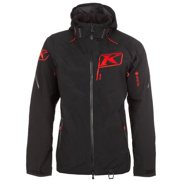 Klim Mens Storm Jacket - Non-Current - Black - Fiery Red, front view