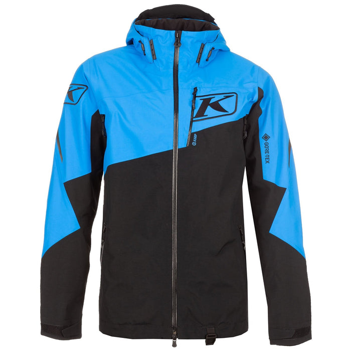 Klim Mens Storm Jacket - Electric Blue Lemonade - Black, front view
