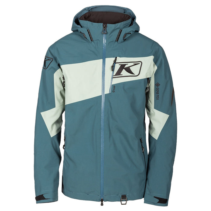 Klim Mens Storm Jacket - Non-Current - Petrol - Slate Gray, front view
