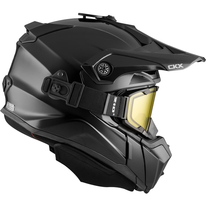 CKX Titan Solid Original Trail and Backcountry Helmet with 210° Goggles