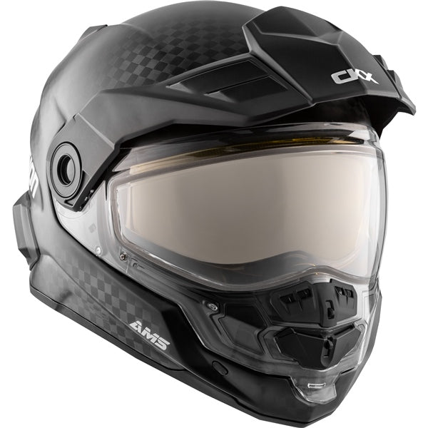 CKX Mission AMS Full-Face Carbon Fiber Helmet with Double Lens
