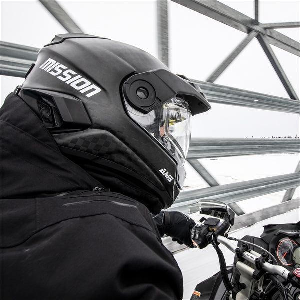 CKX Mission AMS Full-Face Carbon Fiber Helmet with Electric Double Lens
