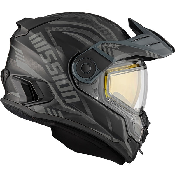 CKX Mission AMS Code Full-Face Carbon Fiber Helmet with Double Lens