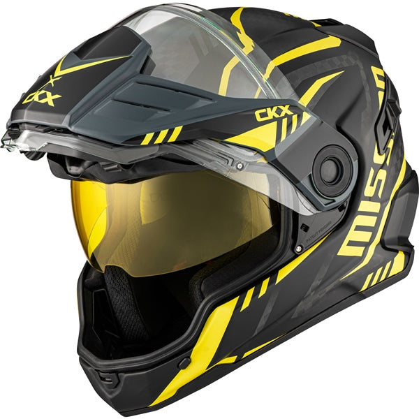 CKX Mission AMS Code Full-Face Carbon Fiber Helmet with Electric Double Lens