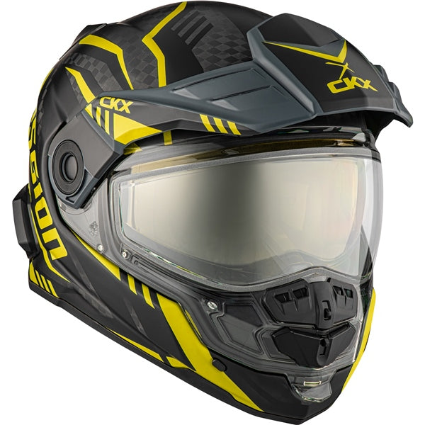 CKX Mission AMS Code Full-Face Carbon Fiber Helmet with Double Lens