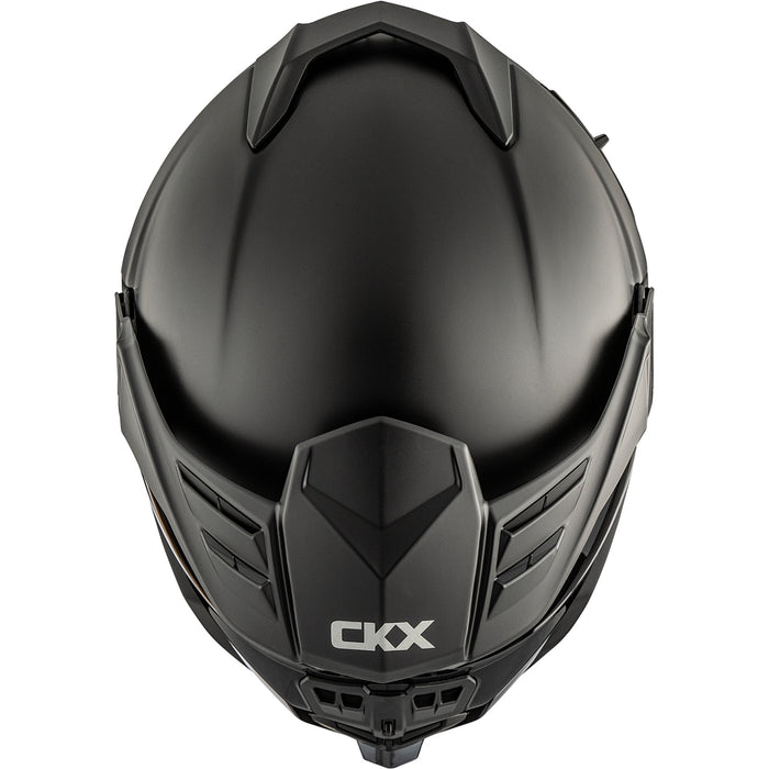 CKX Solid Mission AMS Full Face Helmet with Smoke Double Shield