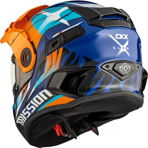 CKX Mission AMS Claw Full-Face Helmet with Electric Double Lens