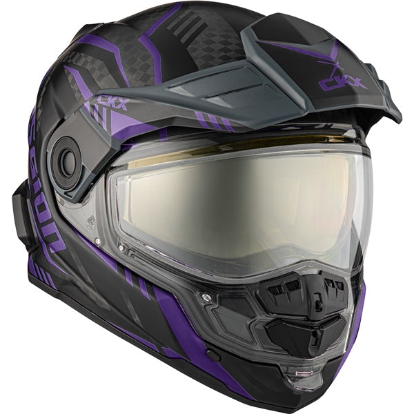 CKX Mission AMS Code Full-Face Carbon Fiber Helmet with Electric Double Lens