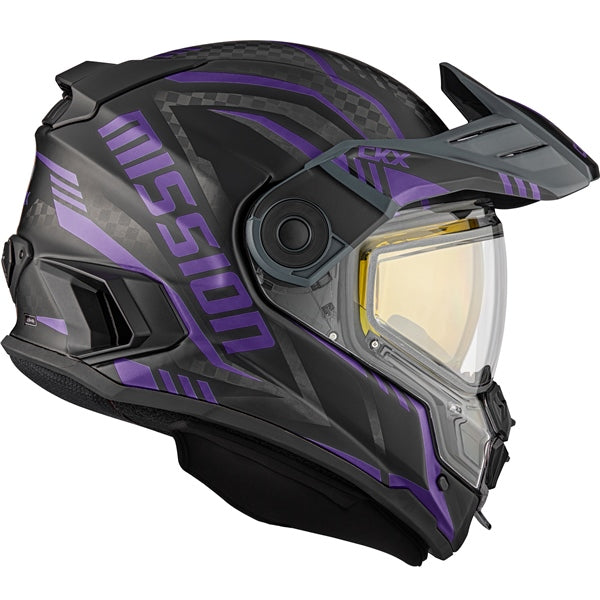 CKX Mission AMS Code Full-Face Carbon Fiber Helmet with Electric Double Lens