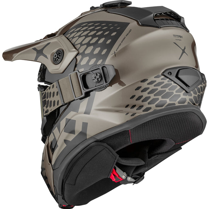 CKX Titan Viper Original Trail and Backcountry Helmet with 210° Goggles