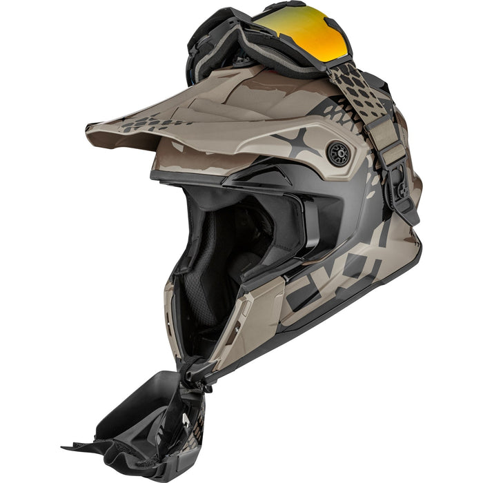 CKX Titan Viper Original Trail and Backcountry Helmet with 210° Goggles