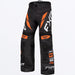 FXR Cold Cross RR Pant 2027 - Black/Orange, front view