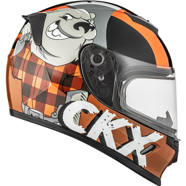 CKX Youth RR24Y Lumberjack Helmet with Double Lens