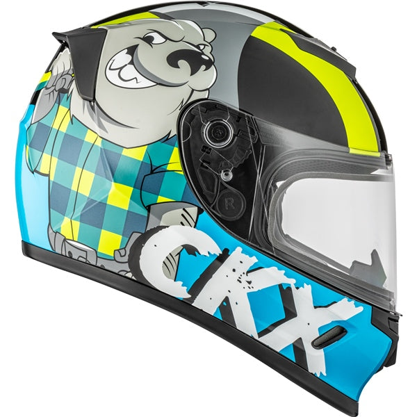 CKX Youth RR24Y Lumberjack Helmet with Double Lens