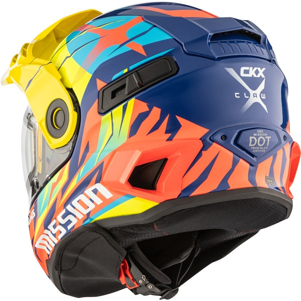CKX Mission AMS Claw Full-Face Helmet with Double Lens