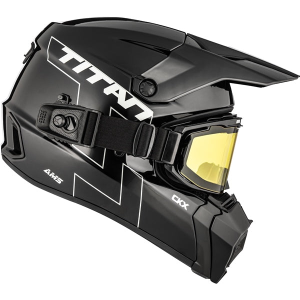CKX Titan AMS Carbon Fiber Helmet with Double Lens