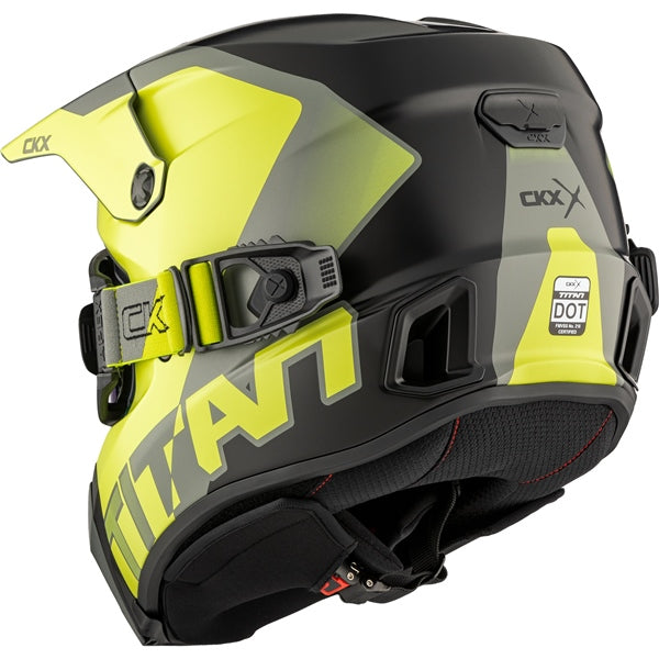 CKX Titan AMS Nunavut Helmet with Double Lens Magnetic Apex Goggle