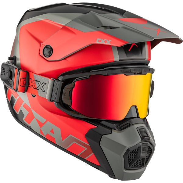 CKX Titan AMS Nunavut Helmet with Double Lens Magnetic Apex Goggle