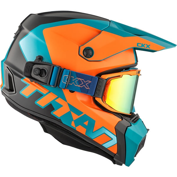 CKX Titan AMS Nunavut Helmet with Double Lens Magnetic Apex Goggle