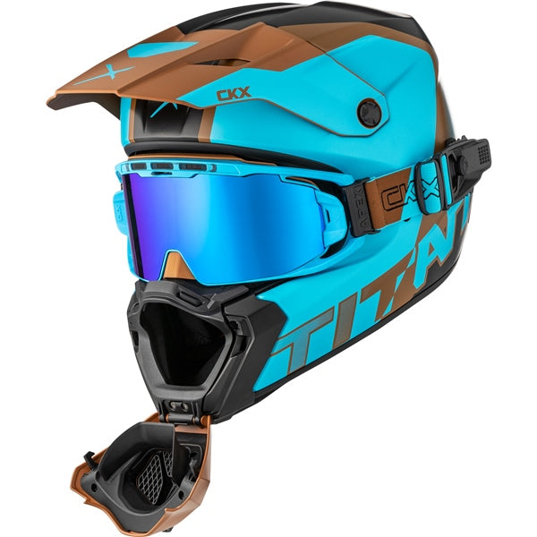 CKX Titan AMS Nunavut Helmet with Double Lens Magnetic Apex Goggle