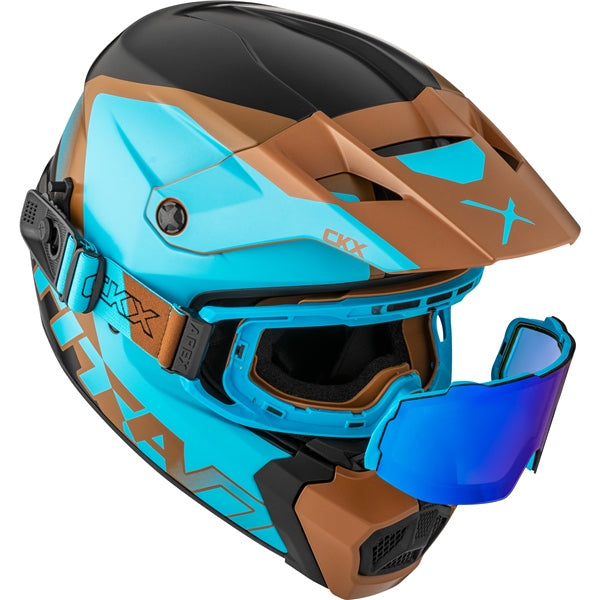 CKX Titan AMS Nunavut Helmet with Double Lens Magnetic Apex Goggle