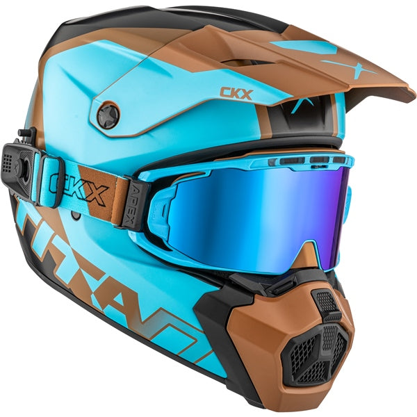 CKX Titan AMS Nunavut Helmet with Double Lens Magnetic Apex Goggle