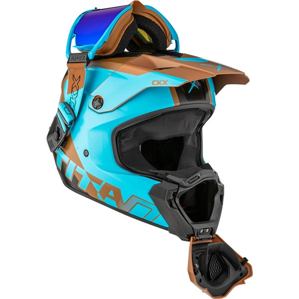 CKX Titan AMS Nunavut Helmet with Double Lens Magnetic Apex Goggle