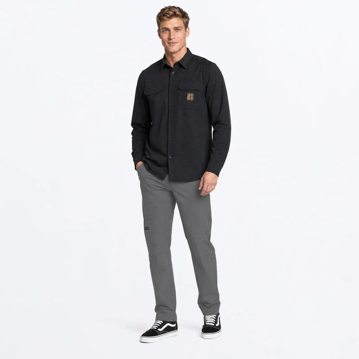 FXR Mens HD Flannel Shirt - Black, view 3