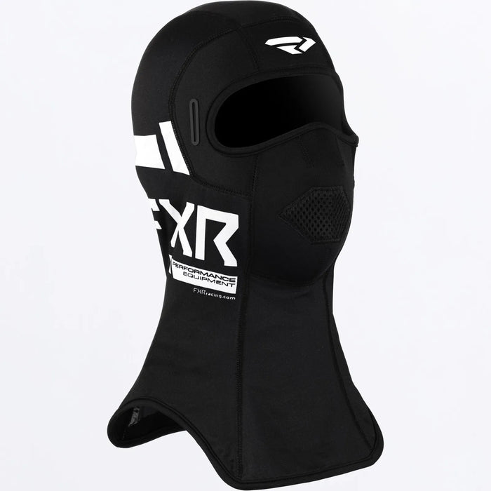 FXR Boost Windbreaker Balaclava - White, front view