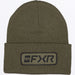 FXR Victory Beanie - Army/Black, front view