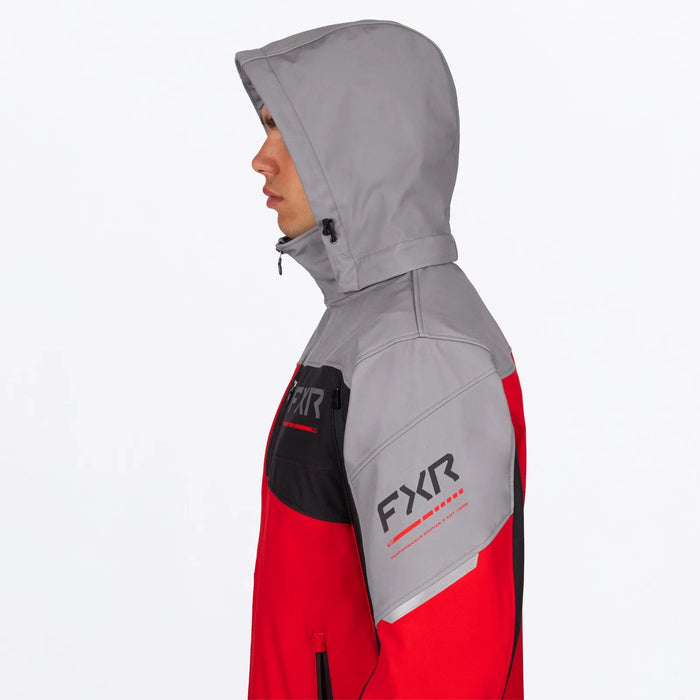 FXR Mens Ascend Softshell Jacket - Red/Ti, view 5
