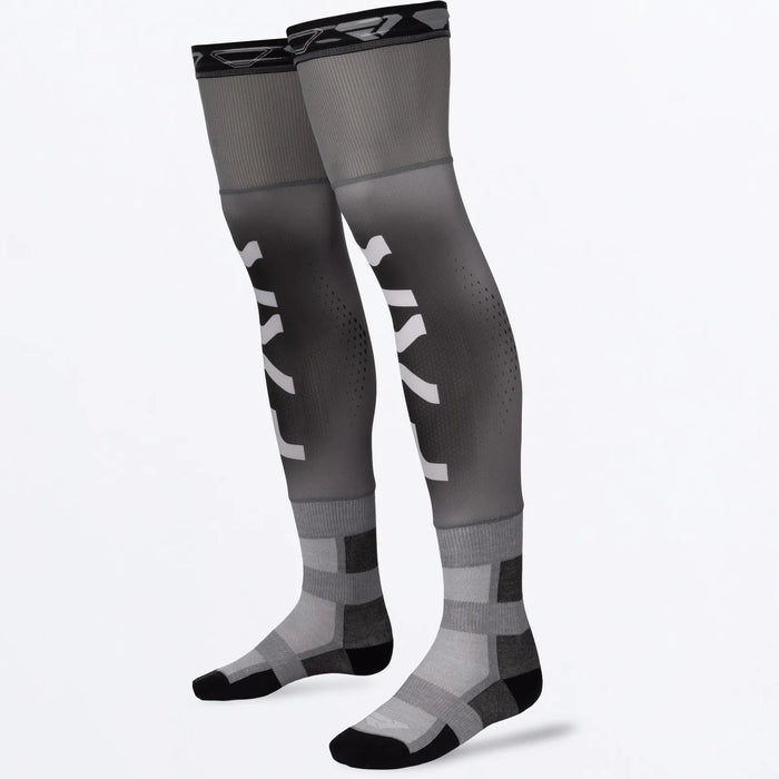 FXR Riding Sock AIR - Char/Grey, front view