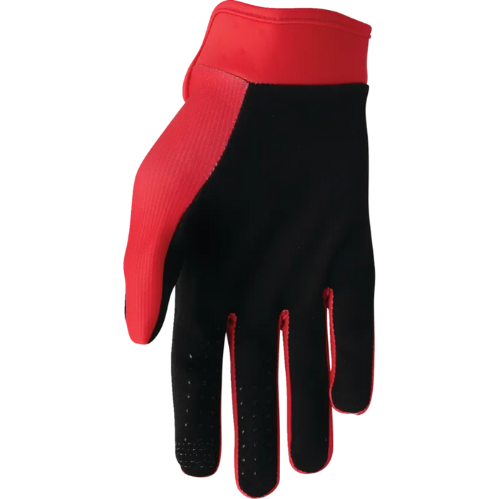 Thor Mens Launchmode Gloves - Red - Back