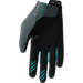 Thor Womens Sportmode Gloves - Gray/Aqua - Back