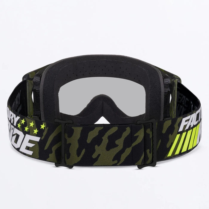 FXR Factory Ride MX Goggle - Army Camo/HiVis, view 3