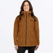 FXR Womens Sapphire Sherpa Jacket 2027 - Umber, front view