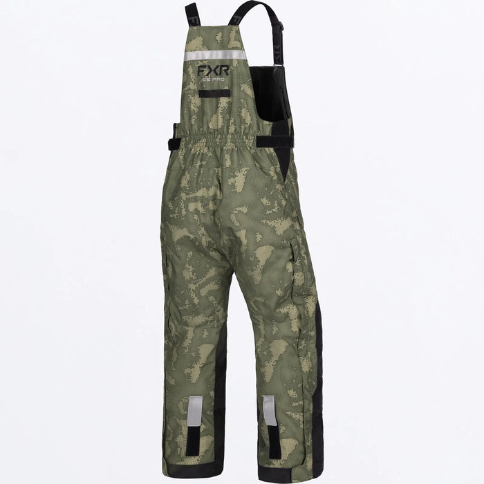 FXR Mens Excursion FX Bib Pant - Moss Shift Cover/Black, view 3