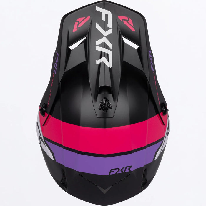 FXR Clutch MX Helmet - Razz/Lavender, view 5