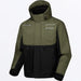 FXR Mens Evolution FX Jacket - Black/Moss, front view