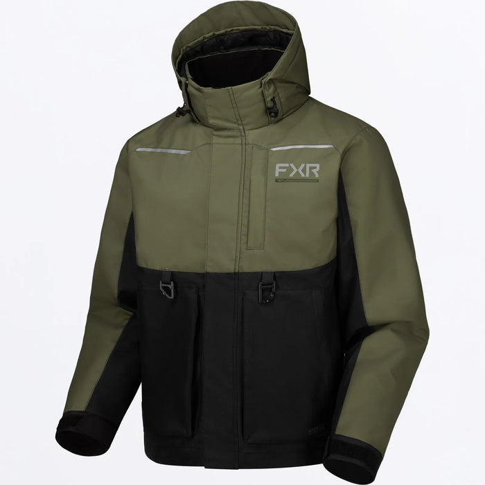 FXR Mens Evolution FX Jacket - Black/Moss, view 2