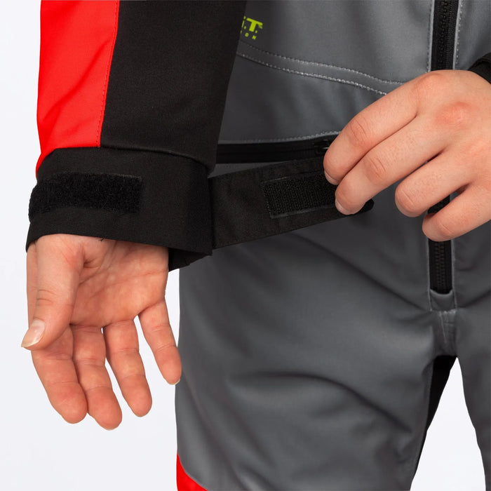FXR Youth Revo Monosuit - Ti/Red/Midnight, view 4