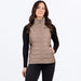 FXR Womens Phoenix Windproof Quilted Vest - Canvas/Black, front view