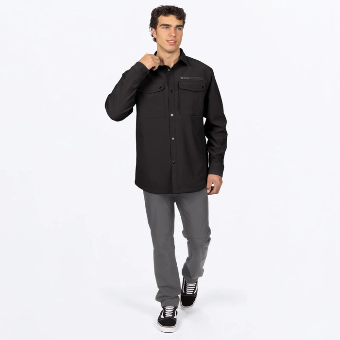 FXR Mens Stronghold Tech Shirt-Jac - Black, view 3