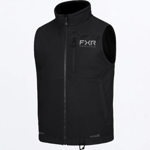 FXR Mens Evolution FX Tech Shell Vest - Black, front view