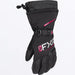 FXR Womens Fusion Glove 2027 - Black/Razz, front view